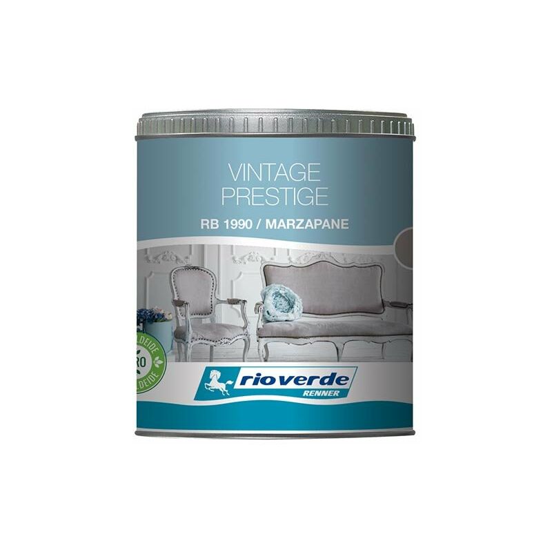 foto del prodotto rb1990 vernice vintage extra opaca lavabile marzapane 0,5 litri