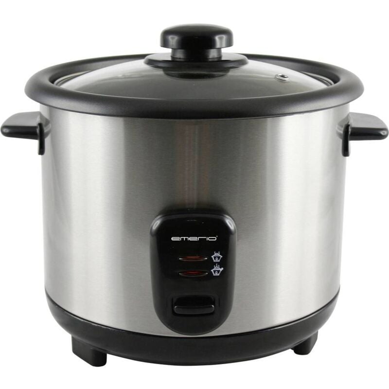 foto del prodotto rce 110118 cuoci riso acciaio inox, nero emerio