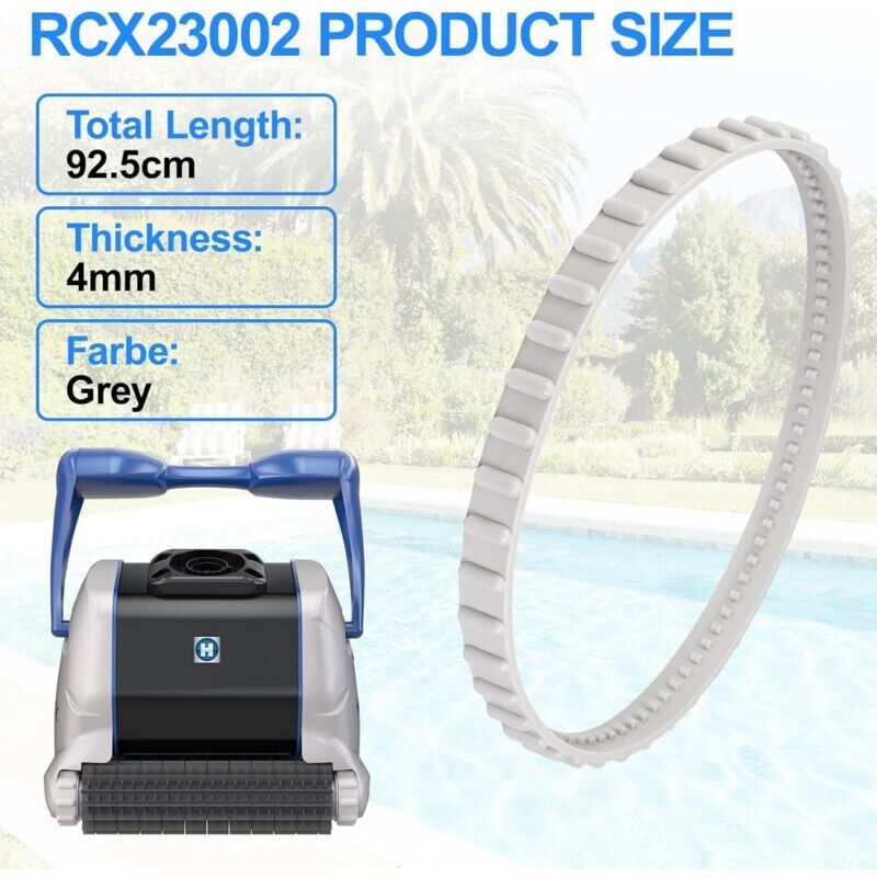 foto del prodotto rcx23002 aquavac tiger shark courroie d entra nement en caoutchouc pour nettoyeur de piscine 2 pi ces 