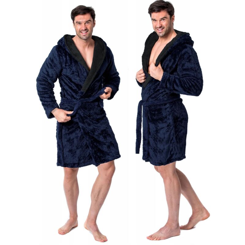 foto del prodotto rea accappatoio jordan navy nero men l