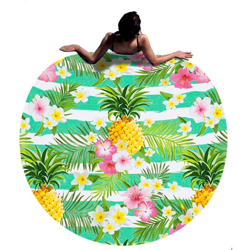 foto del prodotto rea asciugamano da spiaggia ananas 150 cm