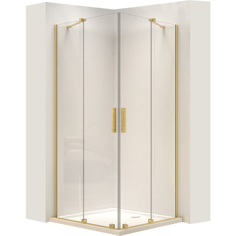 foto del prodotto rea cabina doccia montana double gold brush 80x100