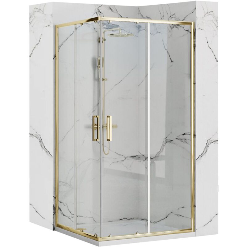 foto del prodotto rea cabina doccia punto 80x100 gold