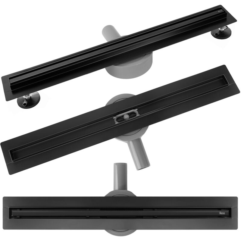 foto del prodotto rea canalina di scarico neox slim pro black 80