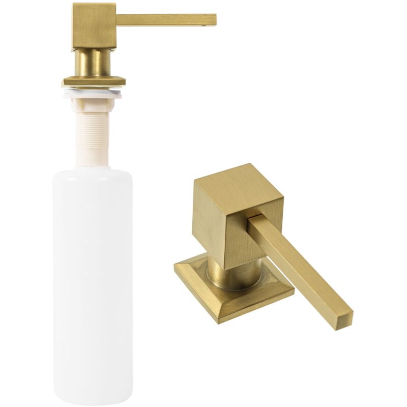 foto del prodotto rea dispenser di sapone gold brush square