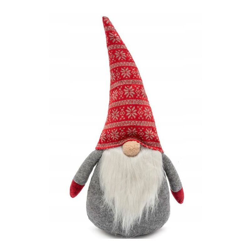 foto del prodotto rea gnomo di natale 40cm rosso grigio yx 019