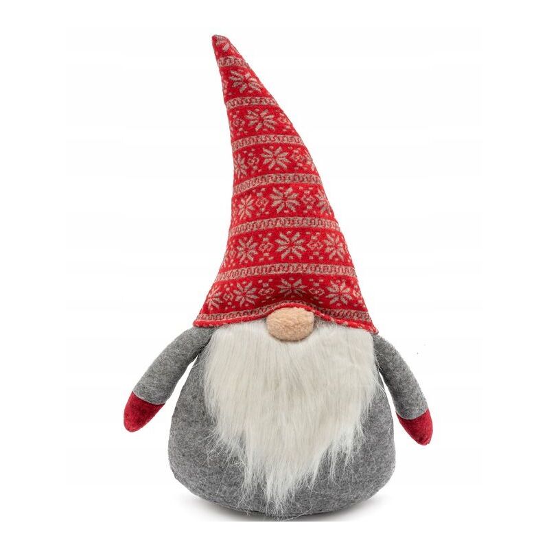 foto del prodotto rea gnomo di natale 50cm rosso grigio yx 019