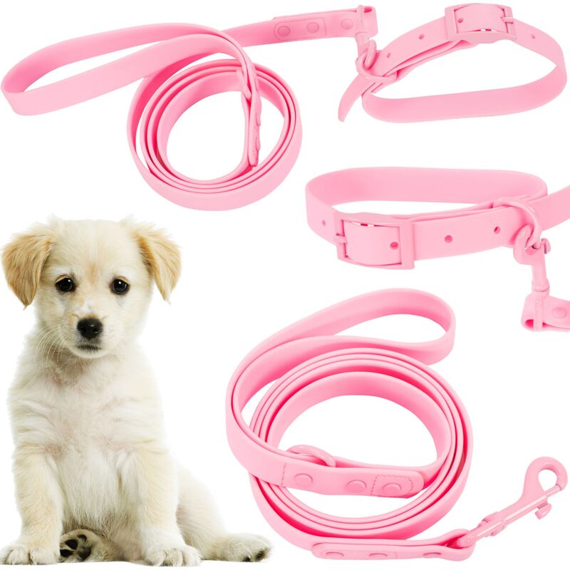 foto del prodotto rea guinzaglio e collare tutumi pj 068 s pink