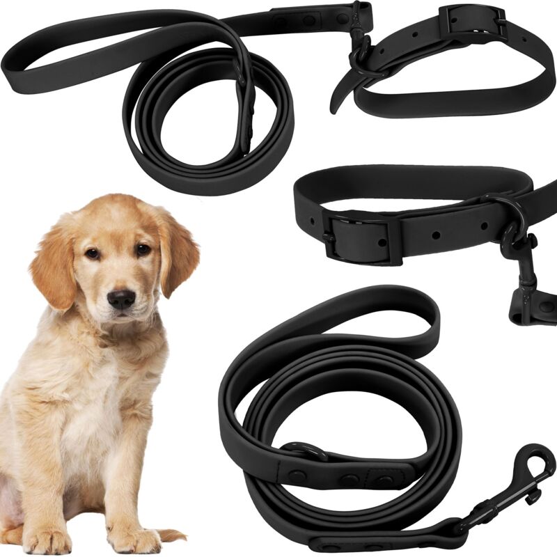 foto del prodotto rea guinzaglio e collare tutumi pj 071 m black
