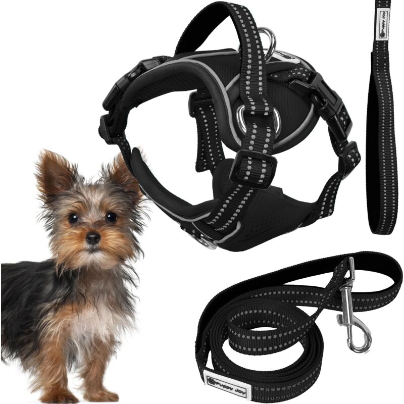 foto del prodotto rea guinzaglio e pettorina per cane tutumi pj 047 xs black