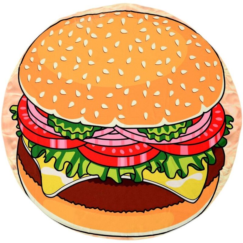 foto del prodotto rea hamburger asciugamano da spiaggia 150 cm