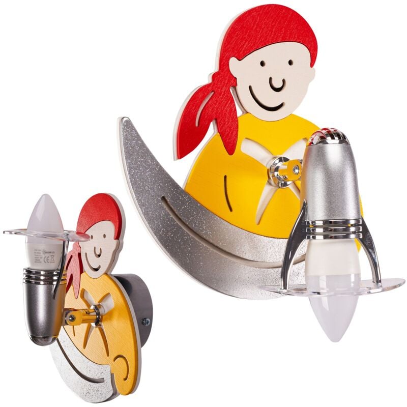 foto del prodotto rea lampada da parete pirate yellow 4717