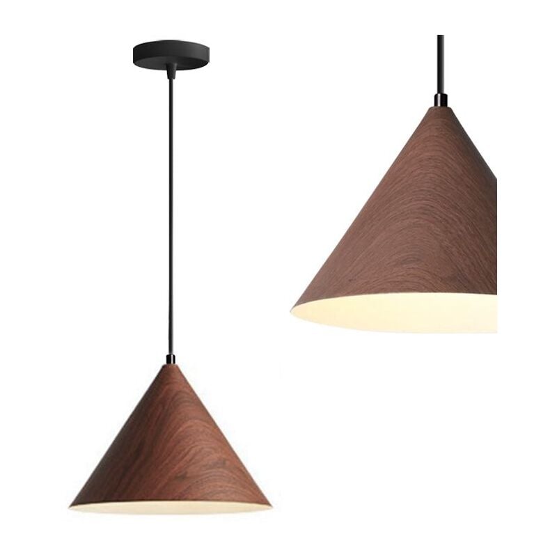 foto del prodotto rea lampada da soffitto app1443 1cp dark wood