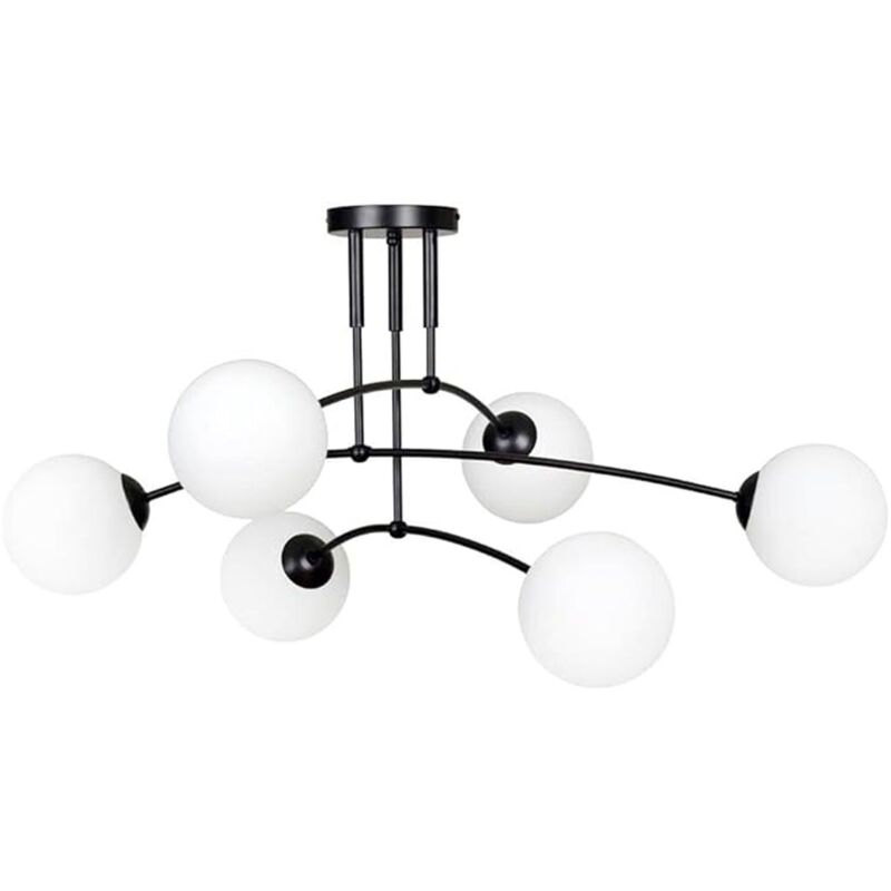 foto del prodotto rea lampada da soffitto app1576 6c black