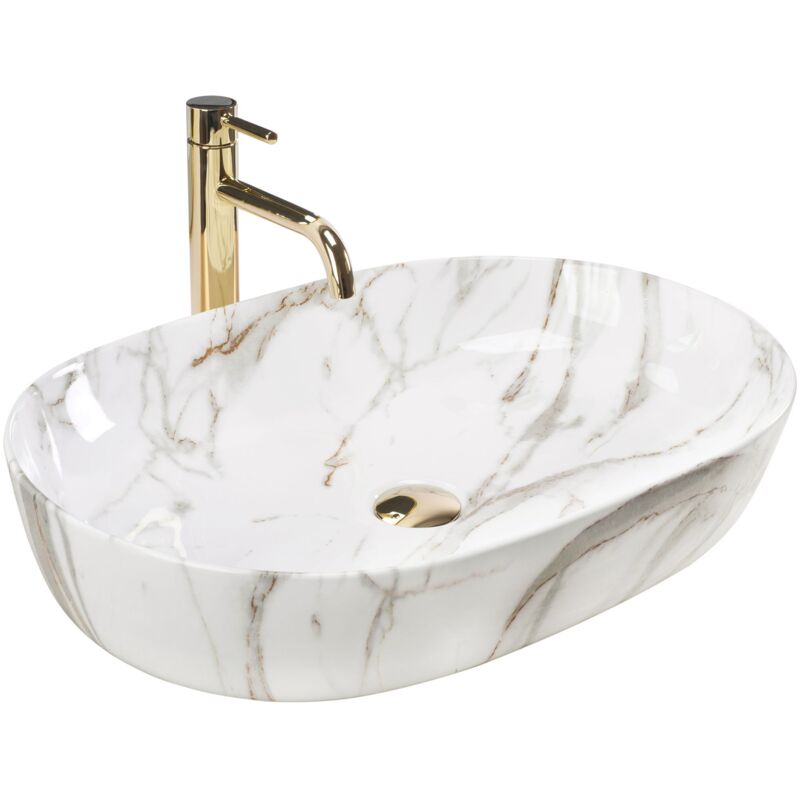 foto del prodotto rea lavabo da appoggio cleo 61 shiny aiax