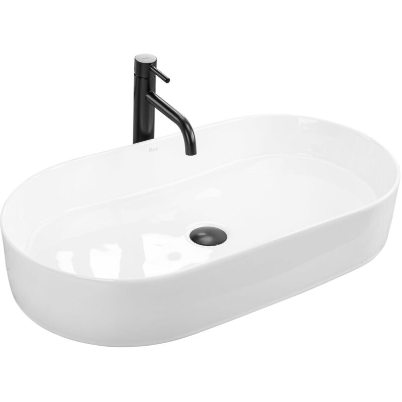 foto del prodotto rea lavabo da appoggio in ceramica nadia 70