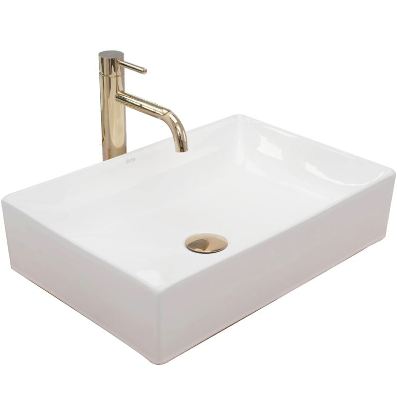 foto del prodotto rea lavabo da appoggio inga white