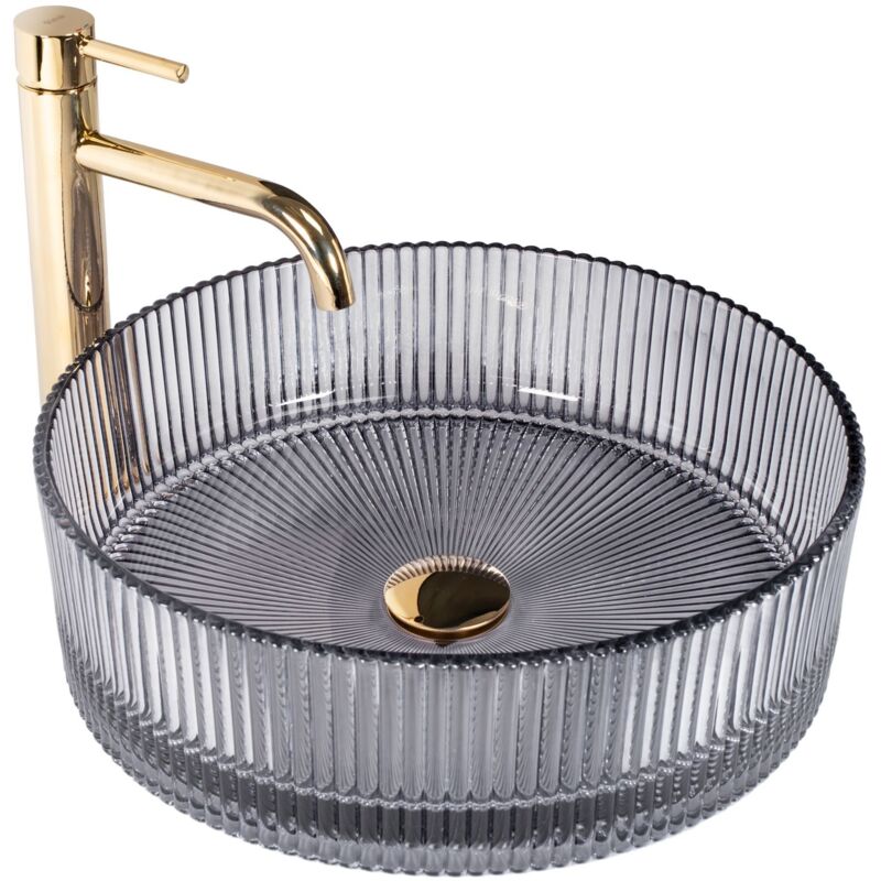 foto del prodotto rea lavabo da appoggio ingrid grey