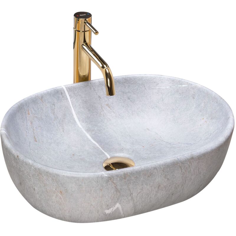 foto del prodotto rea lavabo da appoggio lara grey