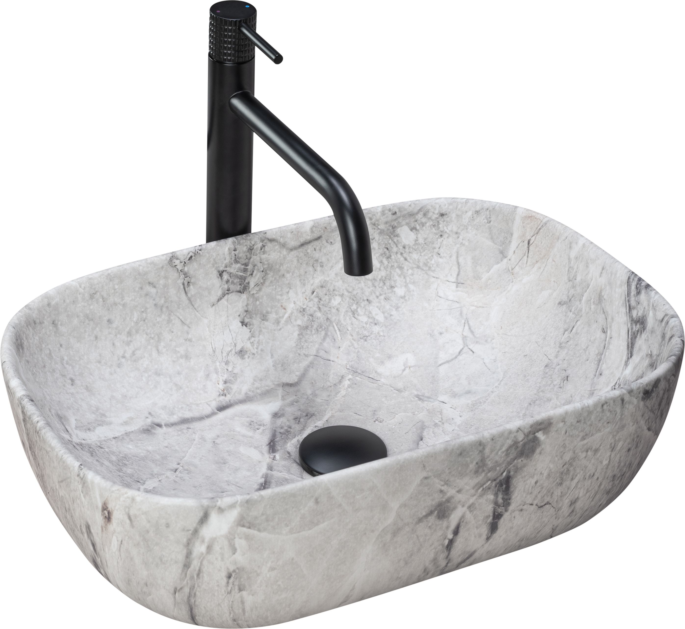 foto del prodotto rea lavabo da appoggio livia stone