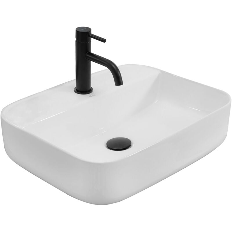 foto del prodotto rea lavabo da appoggio martina white
