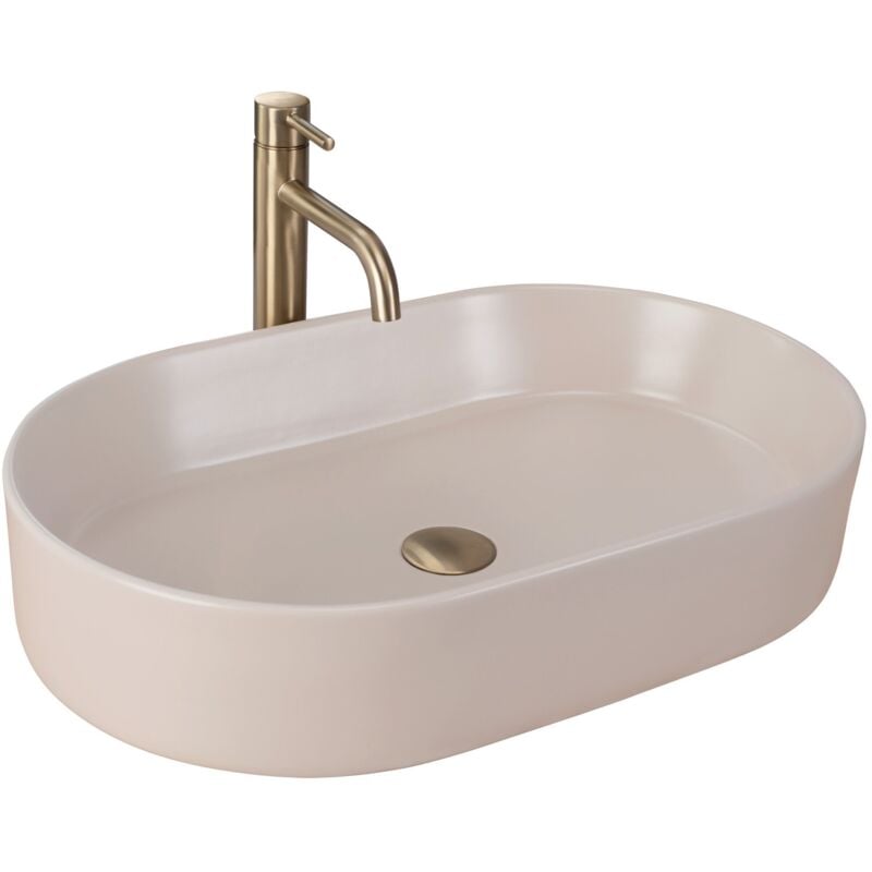 foto del prodotto rea lavabo da appoggio nadia 60 beige matt
