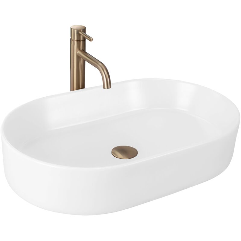 foto del prodotto rea lavabo da appoggio nadia 60 white matt