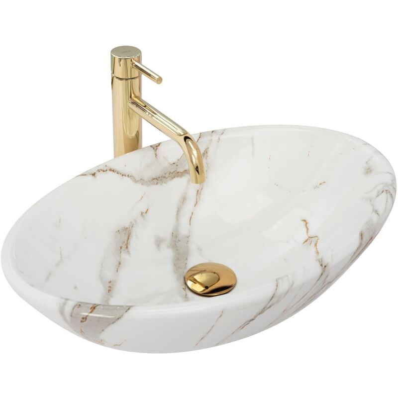 foto del prodotto rea lavabo da appoggio pamela shiny aiax