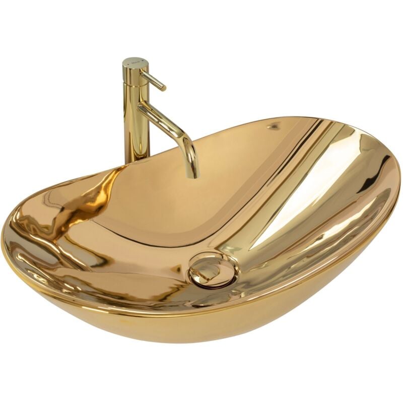 foto del prodotto rea lavabo da appoggio royal gold