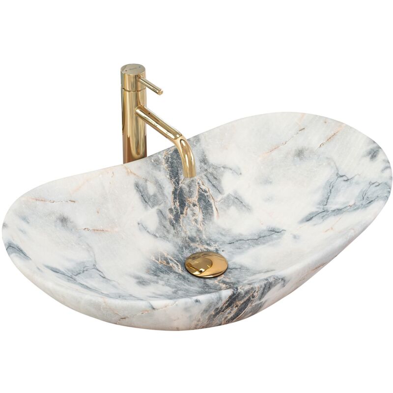 foto del prodotto rea lavabo da appoggio royal granit mat