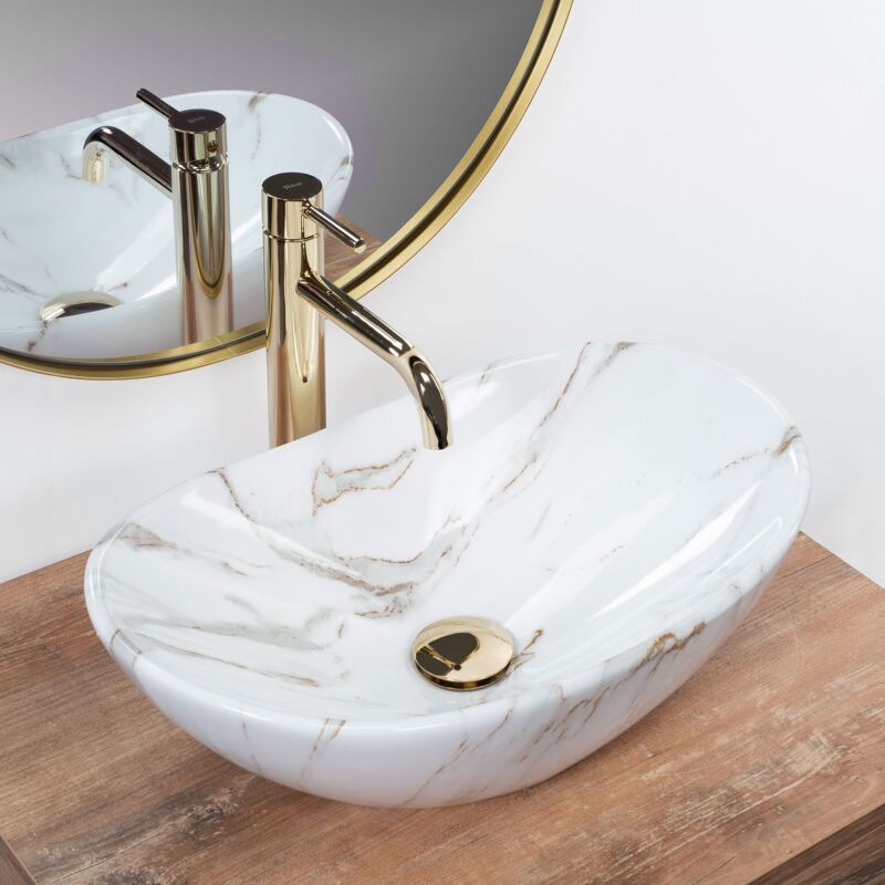 foto del prodotto rea lavabo da appoggio royal mini aiax shiny