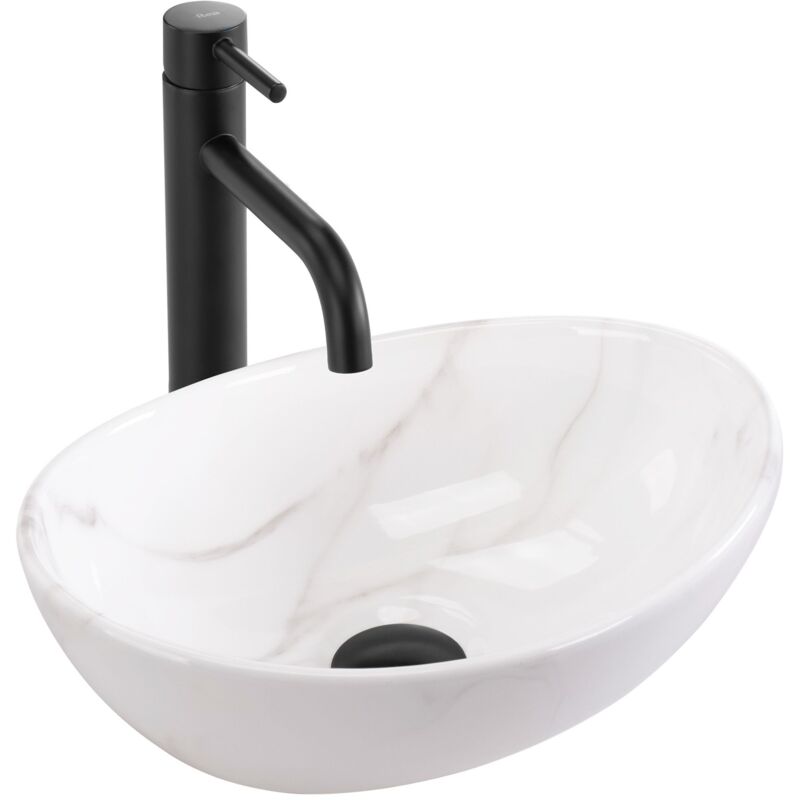 foto del prodotto rea lavabo da appoggio sofia mini cloudy
