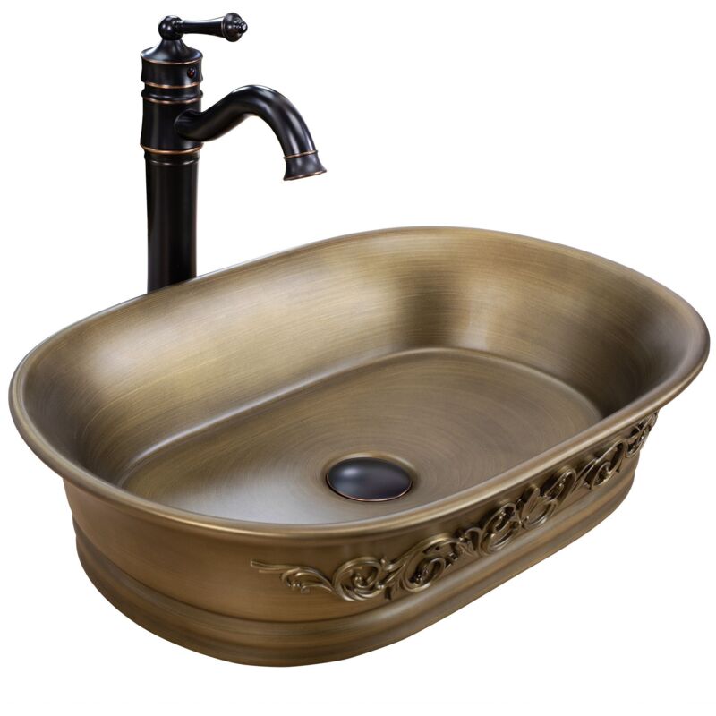 foto del prodotto rea lavabo da appoggio wilma rustic