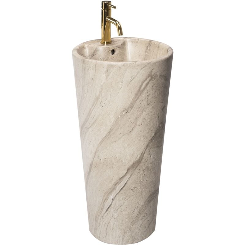 foto del prodotto rea lavabo monolitico blanka natural matt