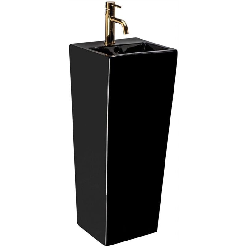 foto del prodotto rea lavabo monolitico kamila black