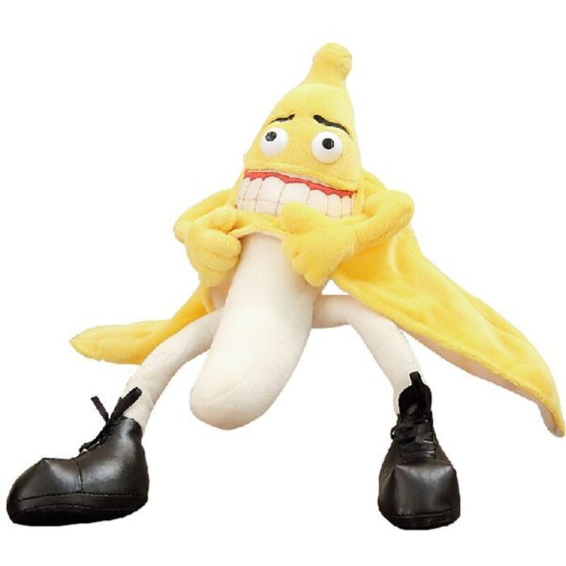 foto del prodotto rea mascotte peluche il cattivo banana