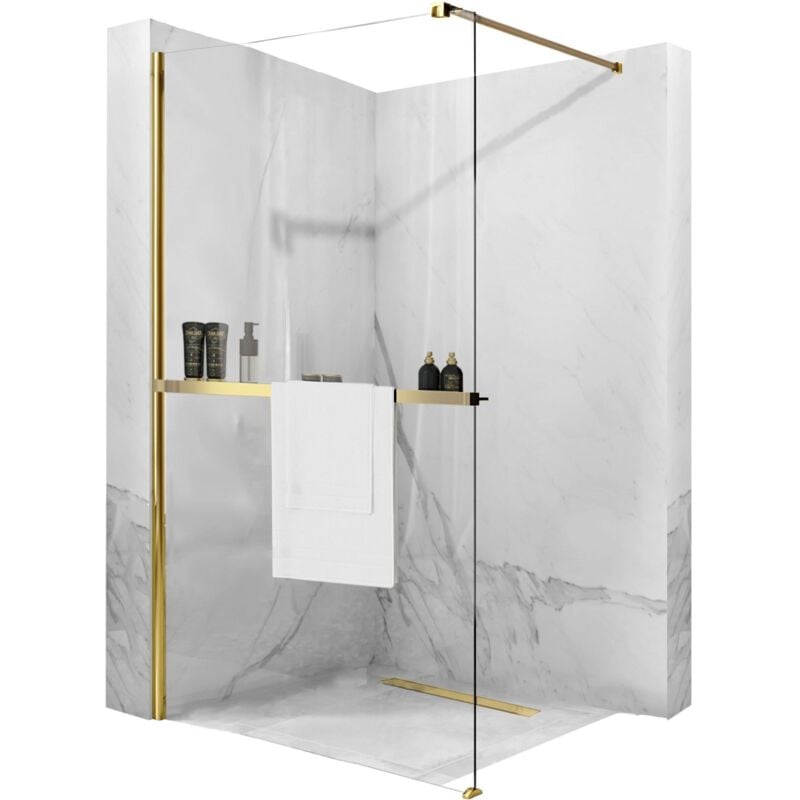 foto del prodotto rea parete doccia aero gold n 80 walk in evo