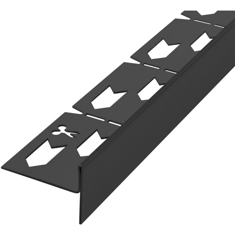 foto del prodotto rea profilo doccia pendenzato 120cm black sinistra