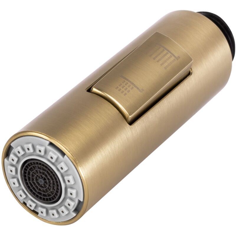 foto del prodotto rea punta con aeratore per rubinetto da cucina fresh brush gold