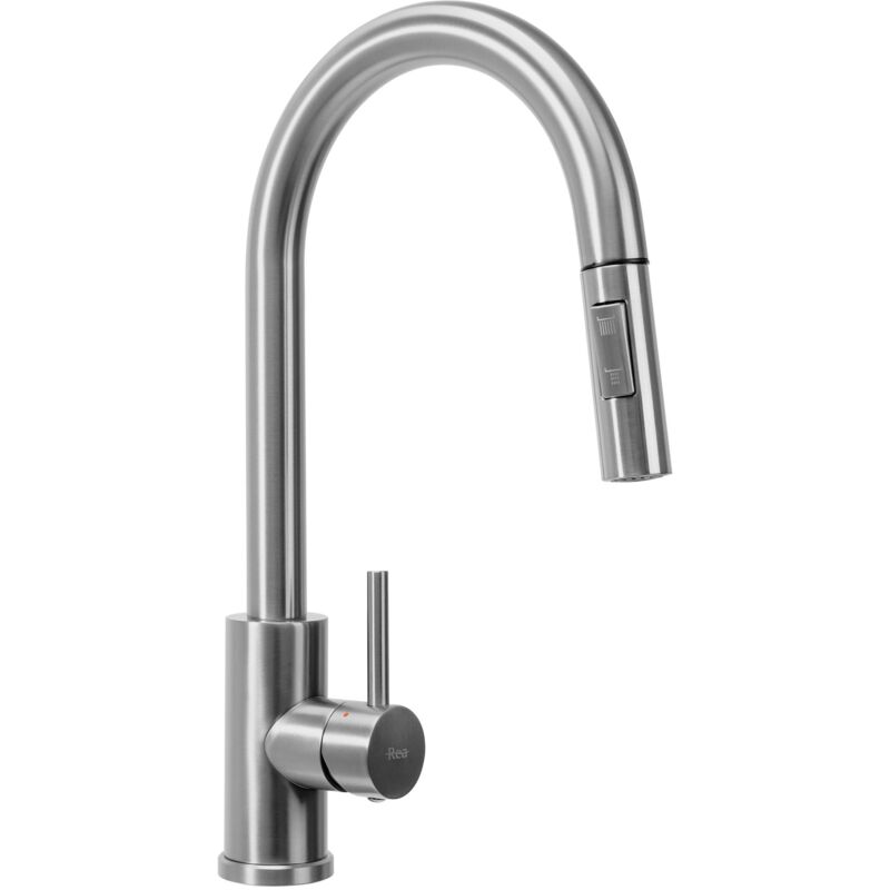 foto del prodotto rea rubinetto da cucina fresh brush steel