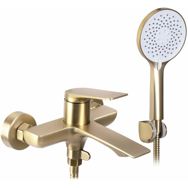 foto del prodotto rea rubinetto da vasca avalon brush gold
