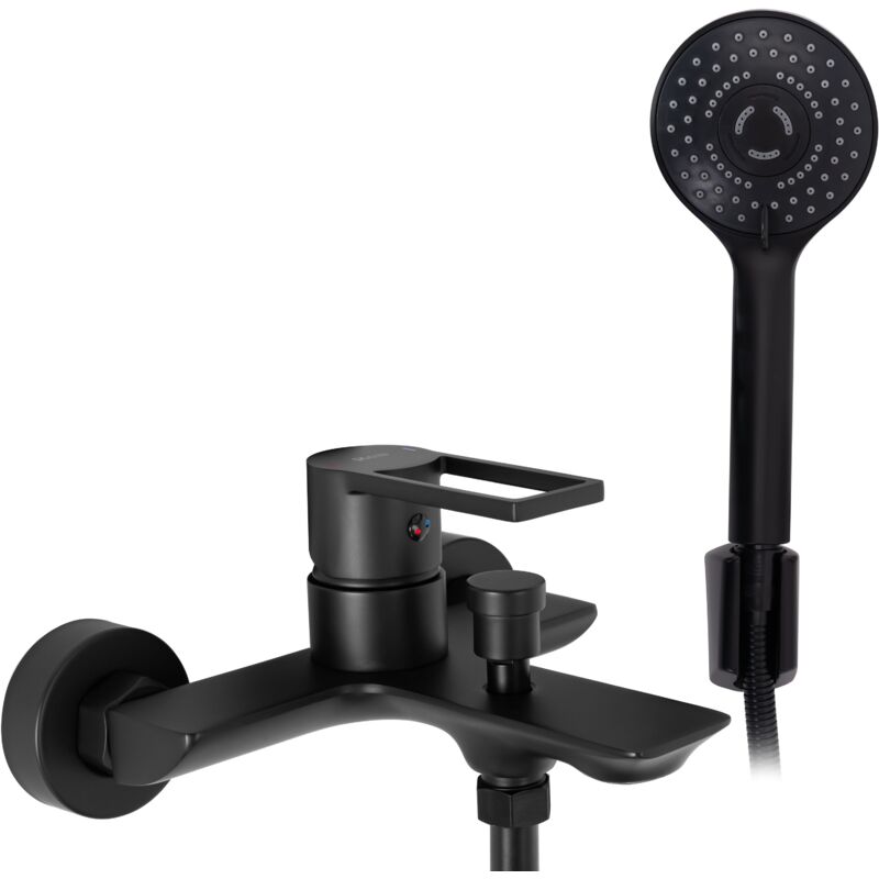 foto del prodotto rea rubinetto da vasca flip black