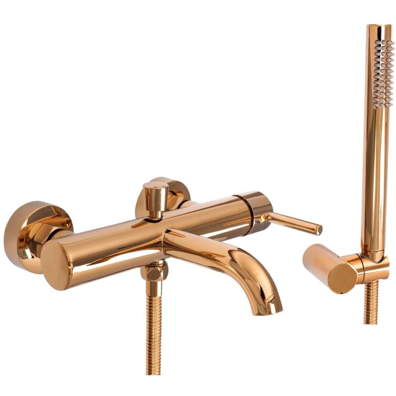 foto del prodotto rea rubinetto da vasca lungo rose gold