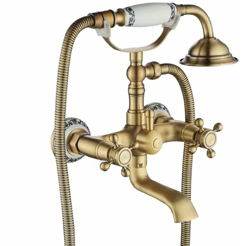 foto del prodotto rea rubinetto da vasca rustico antique gold