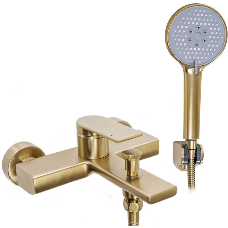 foto del prodotto rea rubinetto da vasca verso brush gold