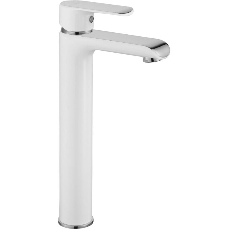foto del prodotto rea rubinetto lavabo bloom white chrom high
