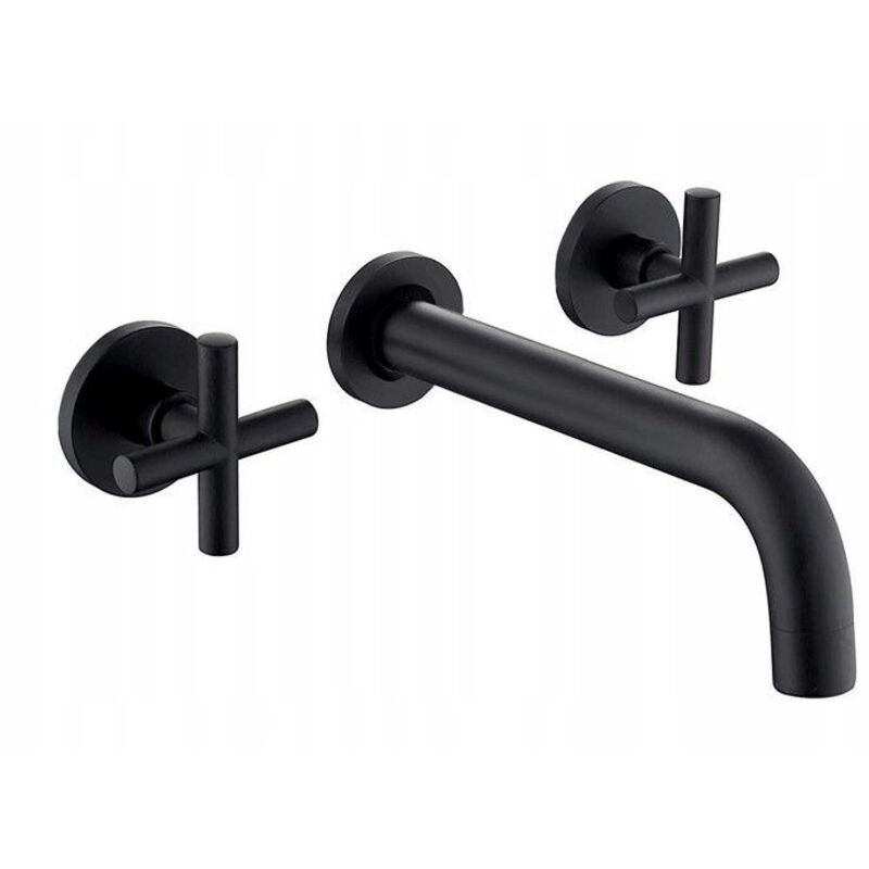 foto del prodotto rea rubinetto lavabo da incasso exit black mat