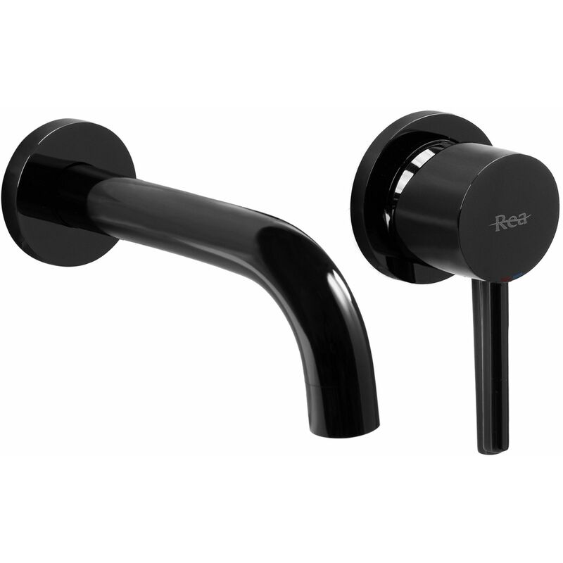 foto del prodotto rea rubinetto lavabo da incasso lungo black metallic box