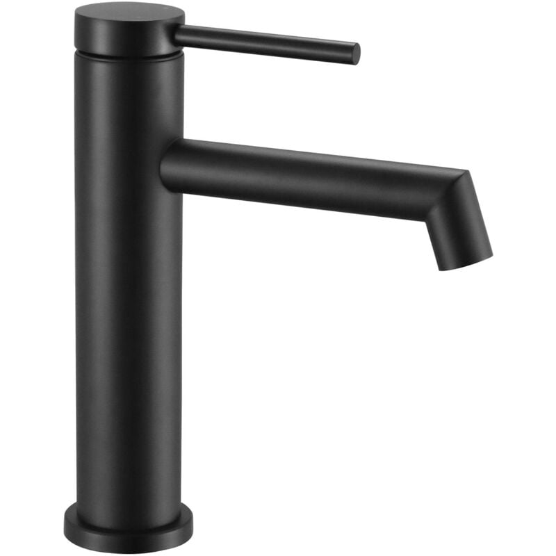 foto del prodotto rea rubinetto lavabo foss black low
