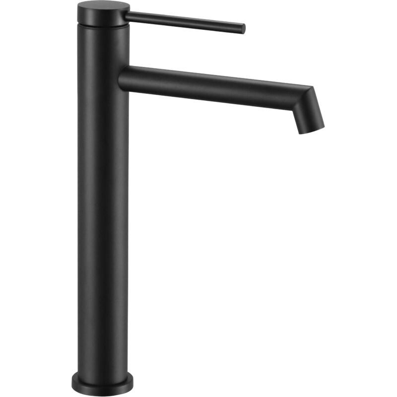 foto del prodotto rea rubinetto lavabo foss black matt high